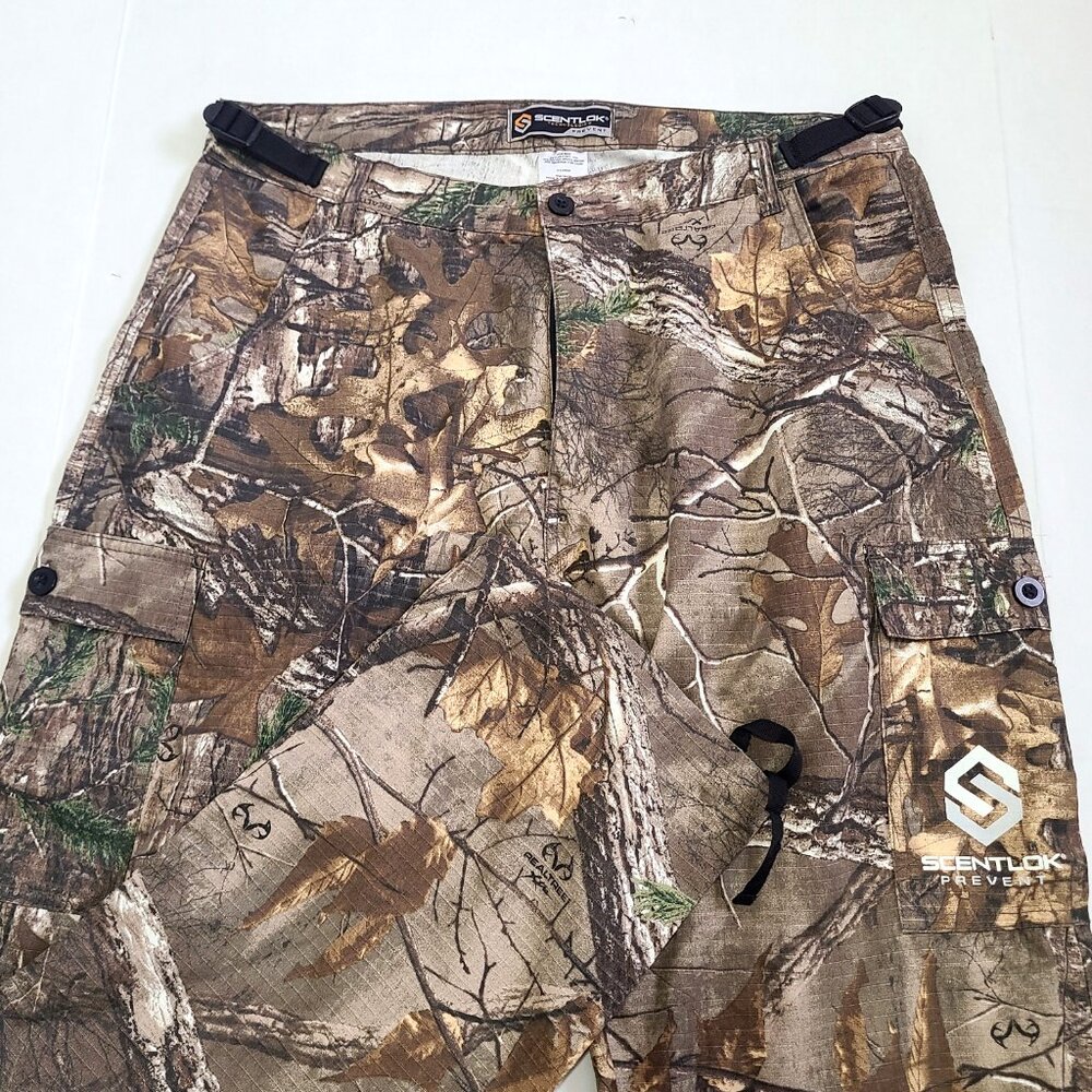 ScentLok Realtree Camo Hunting Pants Men’s XL Adjustable Cargo